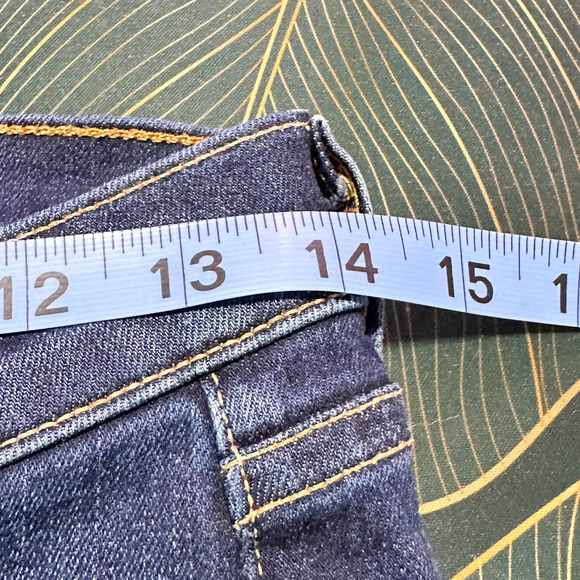 Veronica Beard Brooke Skinny Jean Mid Rise Midnight Fray Dark Blue Wash Women 28 - Picture 7 of 9